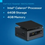 Intel BOXNUC7CJYSAMN – Windows 11, Intel, Celeron 4505, 4 GB DDR4, 64 GB eMMC NUC Mini PC 3 BOXNUC7CJYSAMN