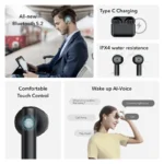 HONOR CHOICE Earbuds X upto 28 Hrs Playtime Bluetooth v5.2 - Night Black 6 HONOR CHOICE Earbuds X