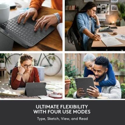 Logitech Combo Touch Detachable 10th Gen iPad Keyboard Case with Large Precision Trackpad