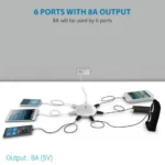 Portronics POR 343 UFO 6 Ports 8A Home Charging Station 4 Portronics POR 343