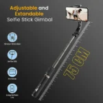 WeCool G1 selfie stick with tripod stand with Gimbal