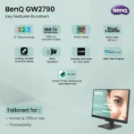 BenQ GW2790 27 Inch FHD LED Backlit IPS Panel Wall Mountable Monitor 2 BenQ GW2790 27 Inch FHD LED Backlit IPS Panel Wall Mountable Monitor
