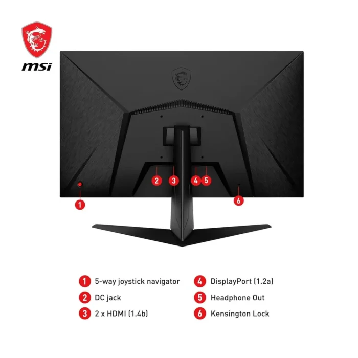 MSI Esports G2412 23.8 Inch 1920x1080 Full HD 170 Hz Gaming Monitor MSI Esports G2412 23.8 Inch 1920x1080 Full HD 170 Hz Gaming Monitor