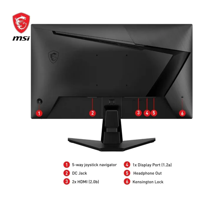 MSI G255F 25 Inch Full HD 1920x1080 Pixels 180 Hz Gaming Monitor