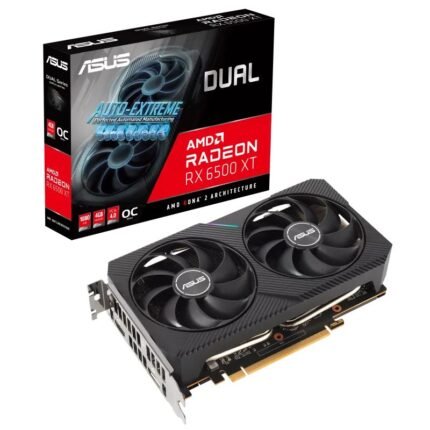ASUS AMD Radeon Dual RX 6500 XT OC 4GB GDDR6 Gaming Graphics Card