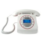 Beetel M73 Stylish Retro Design Corded Landline Phone with Answering Machine