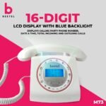 Beetel M73 Stylish Retro Design Corded Landline Phone with Answering Machine