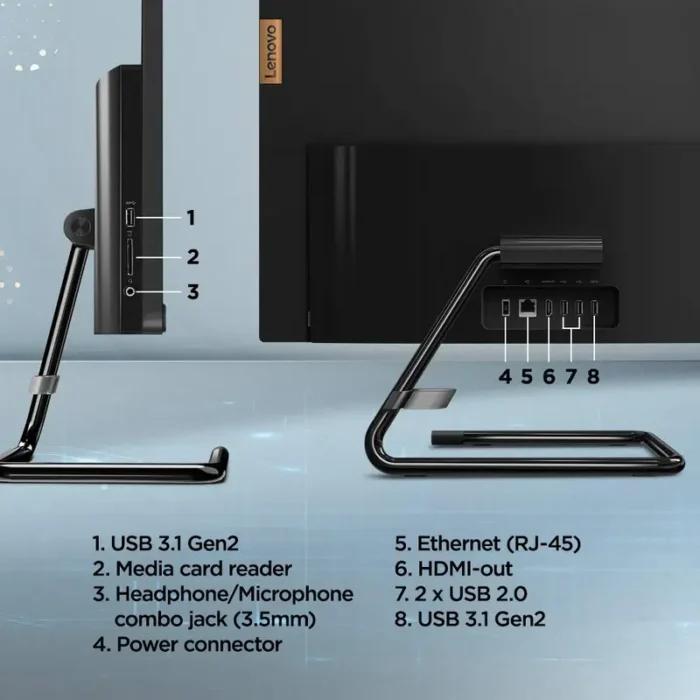 Lenovo IdeaCentre A340 24 Inch FHD Core i3 10th Gen, 8GB512GB SSDWin 10 with MS Office All-in-One Desktop