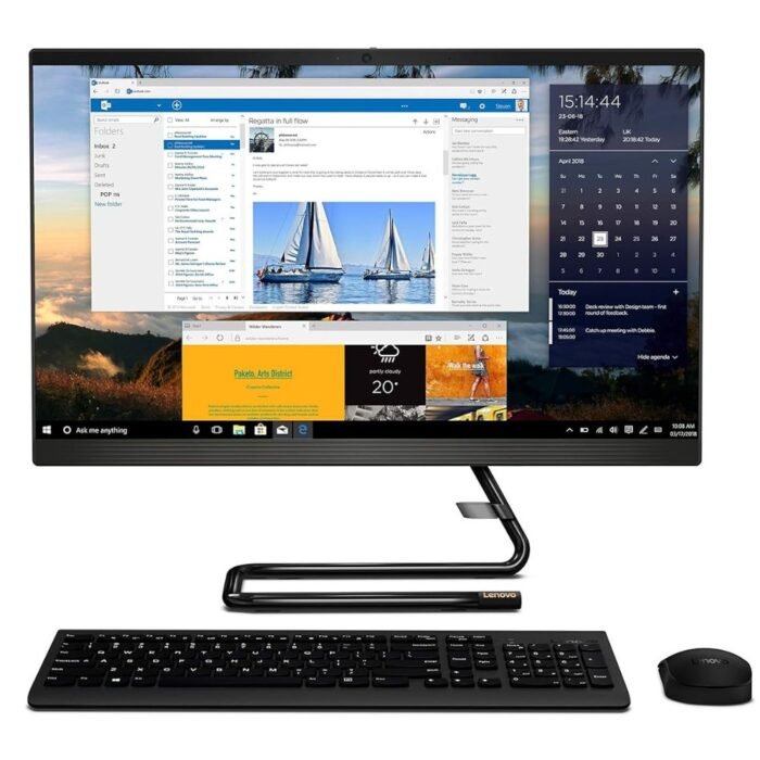 Lenovo IdeaCentre A340 24 Inch FHD Core i3 10th Gen, 8GB512GB SSDWin 10 with MS Office All-in-One Desktop