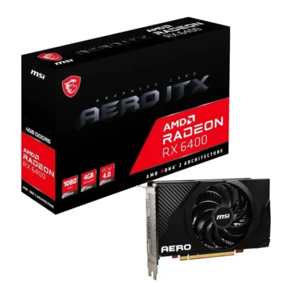 MSI AMD Radeon RX 6400 AERO ITX 4G 4GB GDDR6 Graphics Card