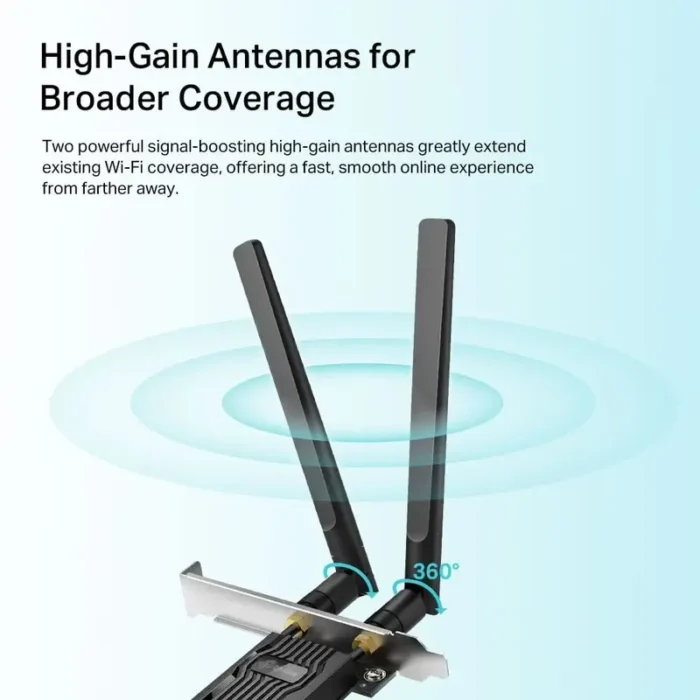 TP-Link Archer TX20E AX1800 Wi-Fi 6 Bluetooth 5.2 PCIe Lan Adapter TP-Link Archer TX20E AX1800 Wi-Fi 6 Bluetooth 5.2 PCIe Lan Adapter