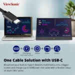 ViewSonic VA1655 16 Inch Full HD IPS Panel 60Hz USB-C Portable Monitor