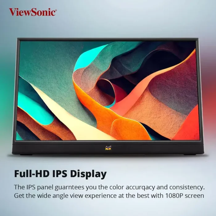 ViewSonic VA1655 16 Inch Full HD IPS Panel 60Hz USB-C Portable Monitor