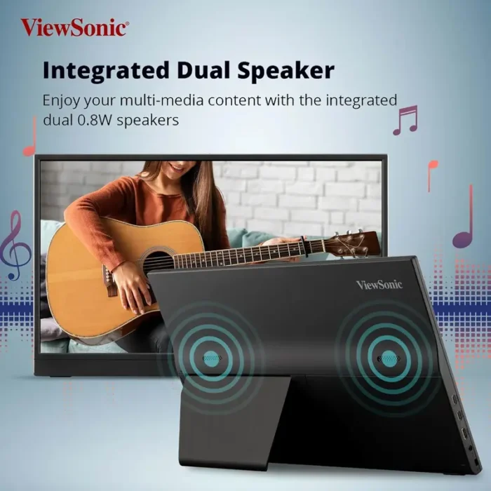 ViewSonic VA1655 16 Inch Full HD IPS Panel 60Hz USB-C Portable Monitor