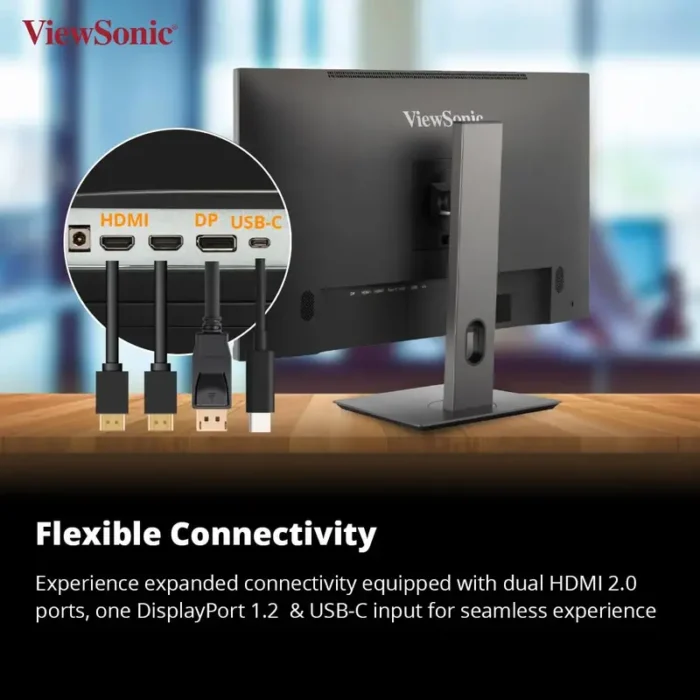 ViewSonic VX2762U-4K 27 Inch 4K UHD IPS Panel 60Hz HDR10 USB-C Monitor ViewSonic VX2762U 4K 27 Inch 4K UHD IPS Panel 60Hz HDR10 USB C Monitor