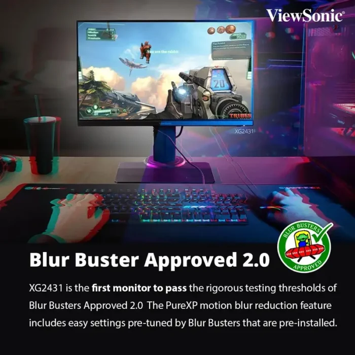 ViewSonic XG2431 24 Inch Full HD IPS Panel HDR 400 240Hz Gaming Monitor (1) ViewSonic XG2431 24 Inch Full HD IPS Panel HDR 400 240Hz Gaming Monitor