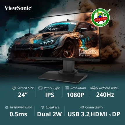 ViewSonic XG2431 24 Inch Full HD IPS Panel HDR 400 240Hz Gaming Monitor