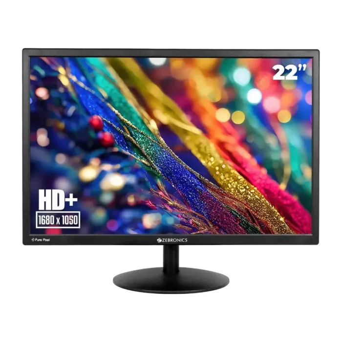 ZEBRONICS EA122 22 Inch 1680x1050 Pixels 60Hz HD+LED Monitor
