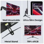 ZEBRONICS S24A 24 Inch 1920x1080 Pixels Full HD IPS Panel 165Hz Gaming Monitor