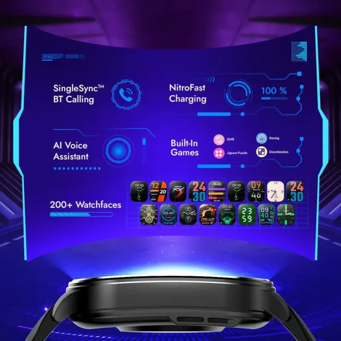 Fastrack Revoltt FS1 Pro Super AMOLED Bluetooth Calling Smartwatch 4