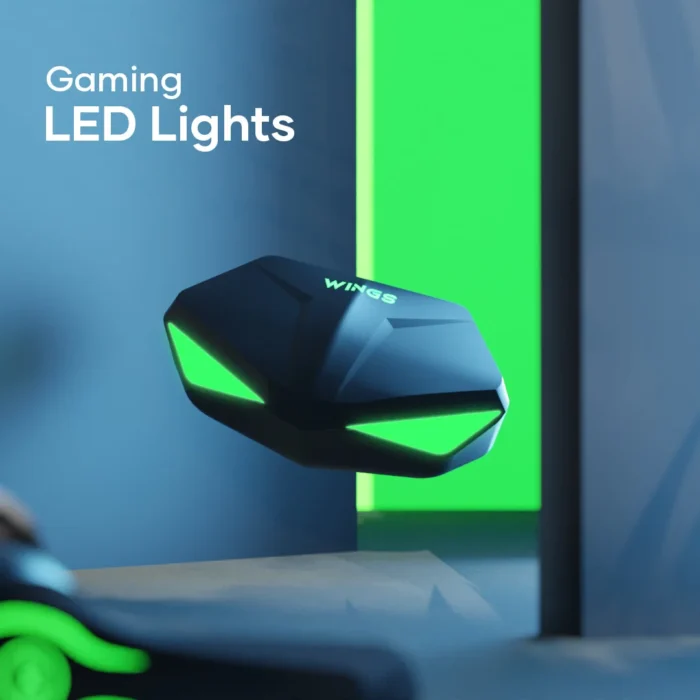 Wings Phantom 50ms Low Latency 30Hrs Playtime Gaming Earbuds with Mic