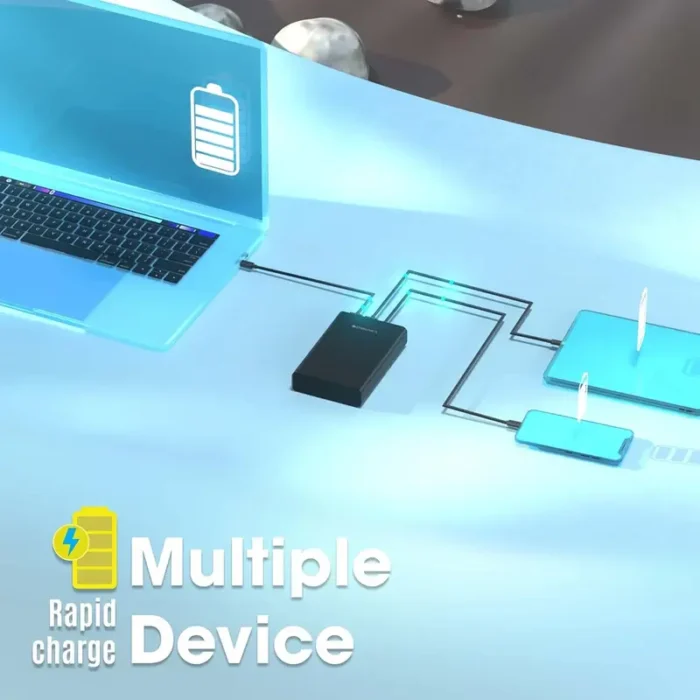 ZEBRONICS 19200 mAh 100 Watts Power Bank (Black)