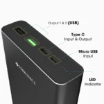 ZEBRONICS 19200 mAh 100 Watts Power Bank (Black)