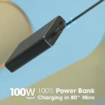 ZEBRONICS 19200 mAh 100 Watts Power Bank (Black)