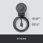 Logitech Brio 300 Full HD USB-C Webcam with Privacy Shutter, Noise Reduction Mic (Graphite)