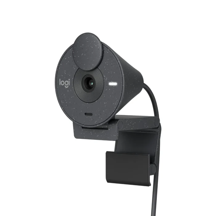 Logitech Brio 300 Full HD USB-C Webcam with Privacy Shutter, Noise Reduction Mic (Graphite)