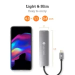 NOVOO 6 in 1 USB Type C Hub with 4K HDMI, 60W USB C PD Charging Port, 2 USB 3.0 Ports, SD/TF Card Reader 7 NOVOO 6 in 1 USB Type C Hub with 4K HDMI 60W USB C PD Charging Port 2 USB 3.0 Ports SDTF Card Reader 3