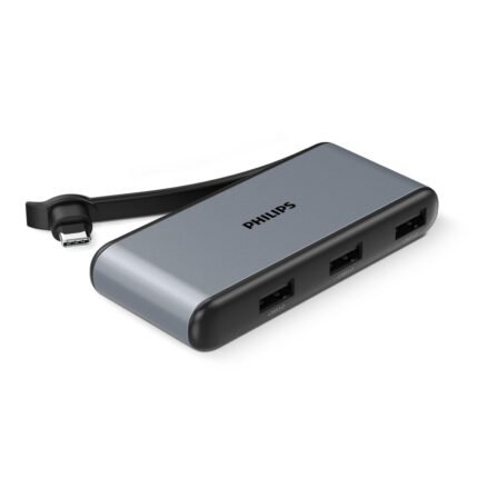 PHILIPS 5 in 1 Type C USB HUB with USB C to HDMI 4K 30Hz + 3 x USB A + PD (max 100W) Dock Adapter