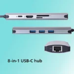 PHILIPS 8 in 1 USB Type-C to Ethernet + HDMI 4K 30Hz + 3 x USB A + PD (max 60W) + Micro SD Card Slot USB HUB 2 PHILIPS 8 in 1 USB Type-C to ethernet + HDMI 4K 30Hz + 3 x USB A + PD (max 60W) + Micro SD Card Slot USB HUB