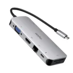 RAPOO XD100C-PD Charging, 5Gbps Data Transfer, 4K HDMI, 3USB A Ports, 5 in 1 Type C USB Hub
