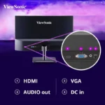 ViewSonic VA2432-MH 24 Inch Full HD LED Backlit IPS Panel 100 Hz Bezel Less Monitor