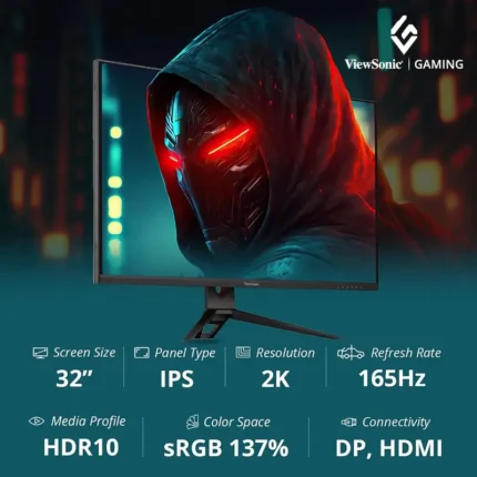 ViewSonic VX3219-2K-PRO-2 32 Inch QHD 2560x1440 IPS 165Hz Gaming Monitor