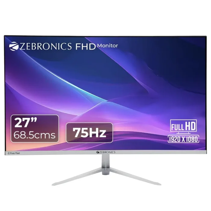 ZEBRONICS A27FHD 27 Inch Full HD VA Panel Wall Mountable 75Hz Monitor
