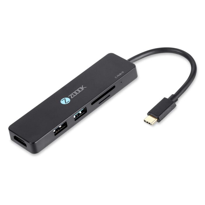 Zoook 5 in 1 Type C HUB5 Ports2 x USB+HDMI + SD & Micro SD Card + Type C High Speed USB HUB Zoook 5 in 1 Type C HUB5 Ports2 x USB+HDMI + SD & Micro SD Card + Type C High Speed USB HUB