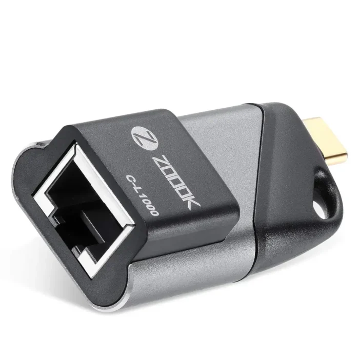 Zoook Type C to EthernetLANRJ45Gigabit EthernetGiga LAN1 GBPSLAN AdapterC-L1000 USB LAN Card
