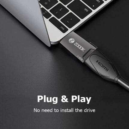 Zoook USB C HUB To HDMI 4K Adapter (Grey)