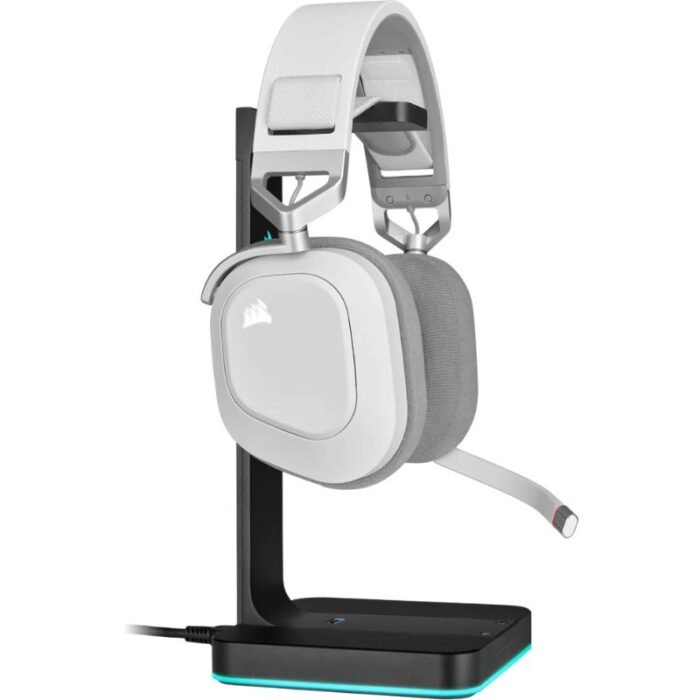 CORSAIR HS80 RGB Wireless Premium Gaming Headset with Spatial Audio - Works with Mac, PC, PS5, PS4 CORSAIR HS80 RGB Wireless Premium Gaming Headset with Spatial Audio - Works with Mac, PC, PS5, PS4