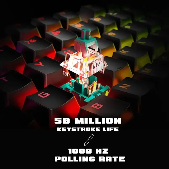 Cosmic Byte CB-GK-25 Pandora TKL Wired Mechanical Keyboard With Blue Switches and Rainbow LED