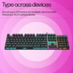 Sealed - HP GK400F Mechanical, Dust & Spill Resistant, RGB Backlit Keys, Metal Panel, Full-Sized Gaming Keyboard 4 HP GK400F Mechanical, Dust & Spill Resistant, RGB Backlit Keys, Metal Panel, Full-Sized Gaming Keyboard