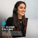 JLab Go Work Wireless On Ear Headsets with Microphone 45+ Playtime PC Bluetooth Headphone