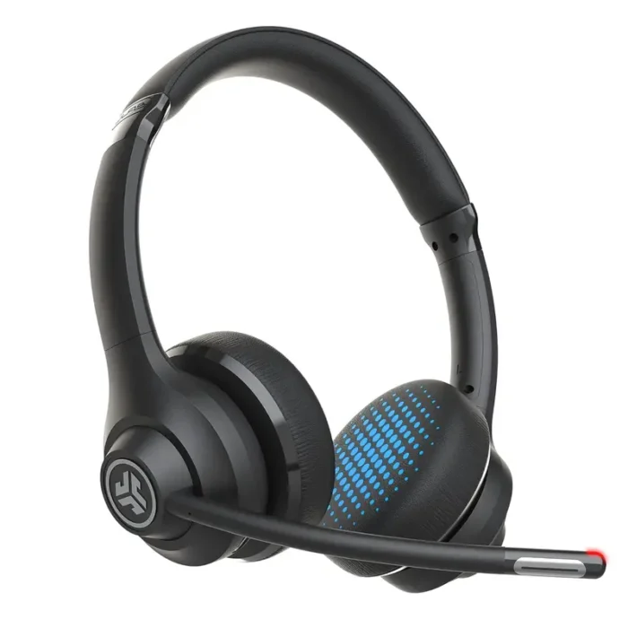 JLab Go Work Wireless On Ear Headsets with Microphone 45+ Playtime PC Bluetooth Headphone