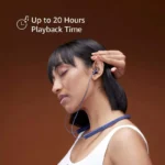 Mi Neckband Bluetooth Earphone Pro with Dual Noise Cancellation, Up to 15 Hours Playback