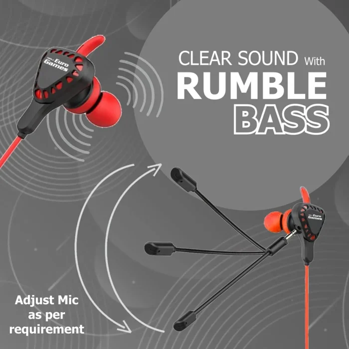 RPM Euro Games Wired In Ear Gaming Earphones With Mic