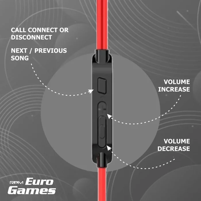 RPM Euro Games Wired In Ear Gaming Earphones With Mic