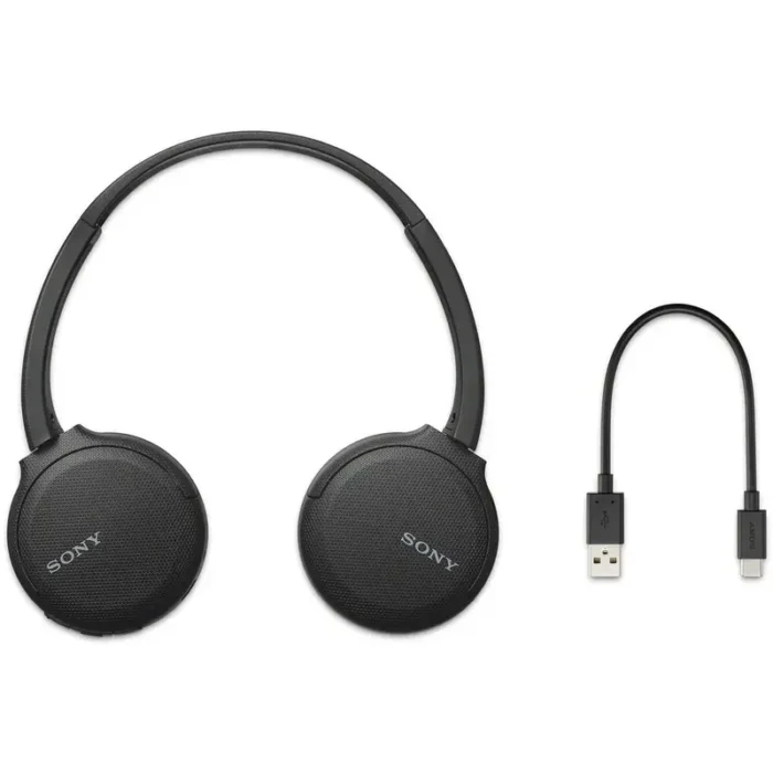 Sony WH-CH510 Bluetooth Headphone With Up-To 22 Hours Playtime Lightweight, Type-C – Black