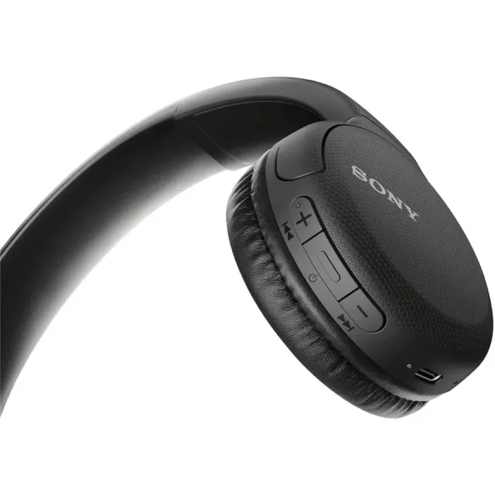 Sony WH-CH510 Bluetooth Headphone With Up-To 22 Hours Playtime Lightweight, Type-C – Black